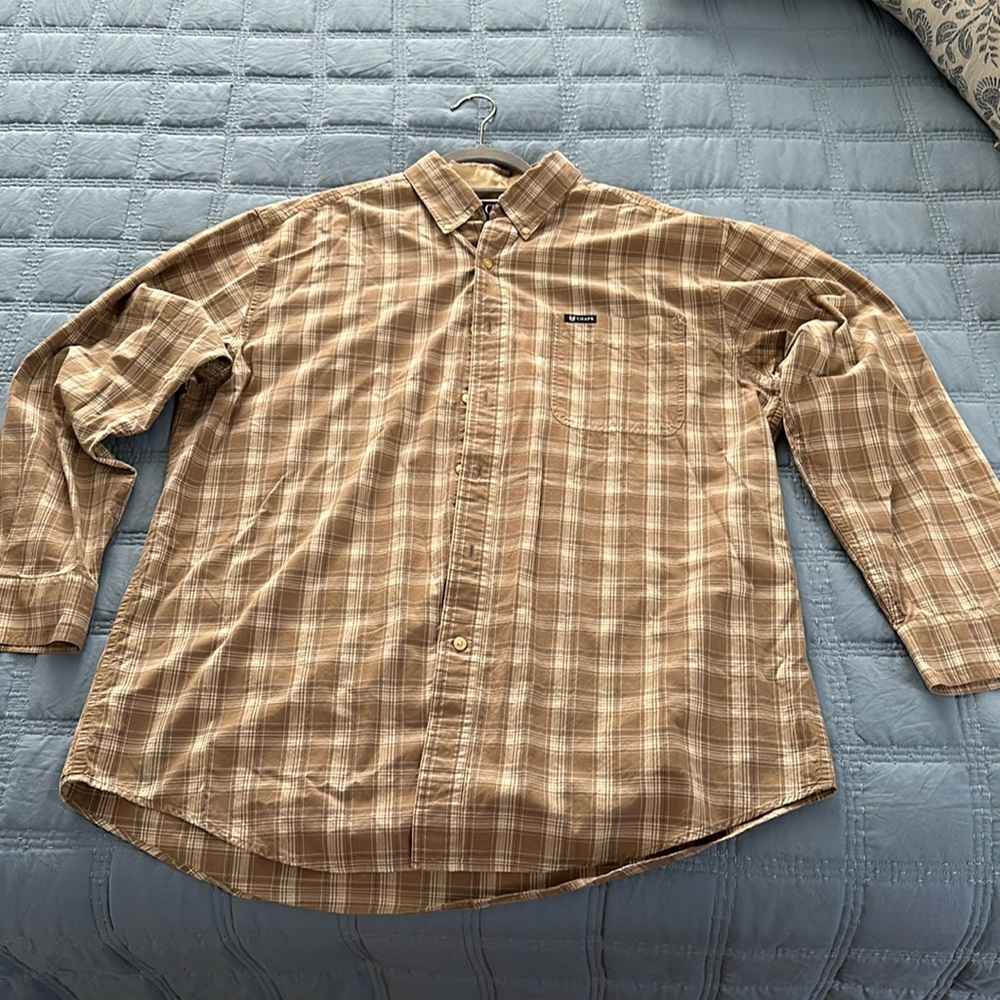 Men’s Chaps, long sleeve shirt -Large